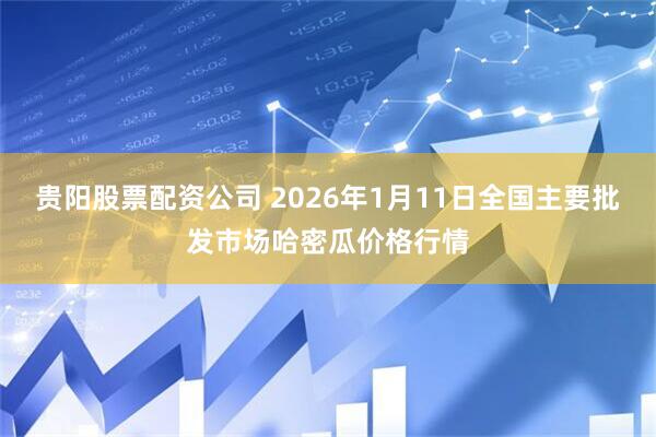 贵阳股票配资公司 2026年1月11日全国主要批发市场哈密瓜价格行情